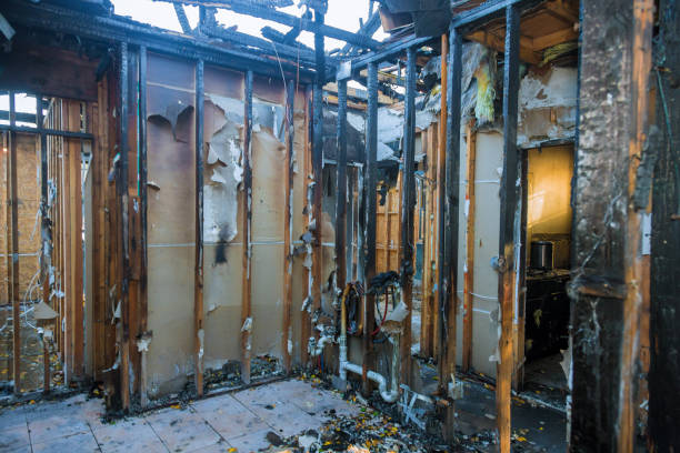 Professional Emergency Fire Damage Restoration technician working in Fort Washington, PA